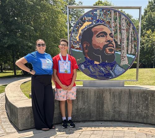 Darian Grob and Teresa Bergstrom at Marvin Gaye Park